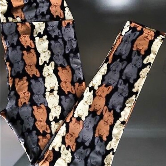 LulaRoe French Bulldog Leggings - Picture 1 of 1